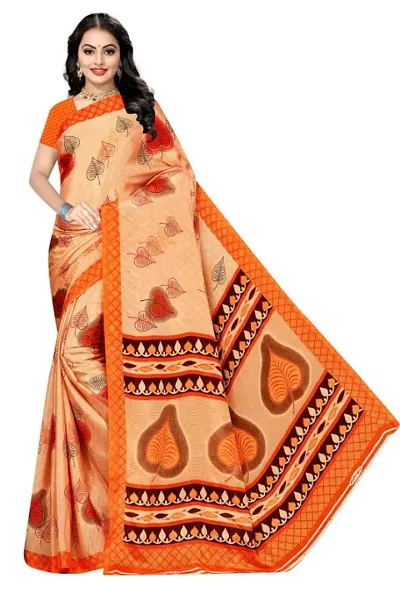 Fancy Art Silk Saree With Blouse Piece For Women