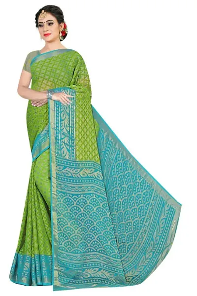 Must Have Chiffon Saree with Blouse piece 