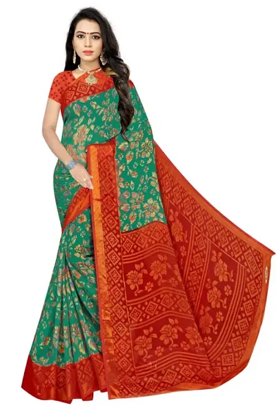 Fancy Art Silk Saree with Blouse Piece For Women