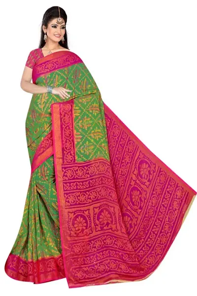 Beautiful Silk Saree With Blouse Piece