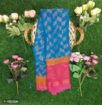 Braso silk fabric printed saree