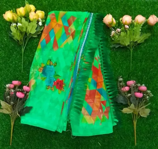 Must Have Georgette Saree with Blouse piece 