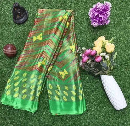 Must Have Crepe Saree with Blouse piece 