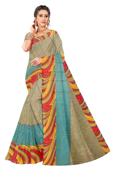 Fancy Chiffon Saree With Blouse Piece For Women