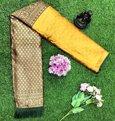 Classic Art Silk Saree with Blouse piece For Women