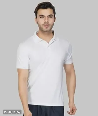 Stylish Men Polyetser Polo T-Shirt-thumb0