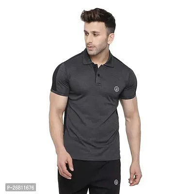 Stylish Men Polyetser Polo T-Shirt-thumb0