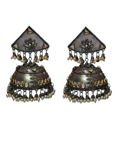 Wholesale Oxidised Earrings | Indian Oxidized Silver Earrings