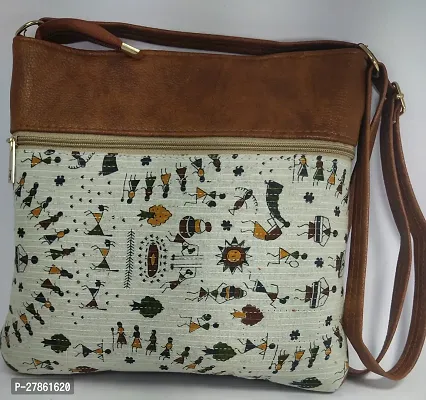 White Women Sling Bag-thumb2