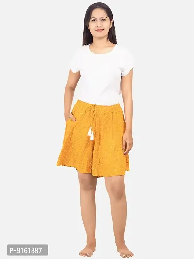 Stylish Fancy Viscose Printed Shorts For Women-thumb0