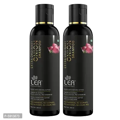 Lea professional Red Onion Black Seed Oil Shampoo with Red Onion Seed Oil Extract onion shampoo 100ml (pack of 2)