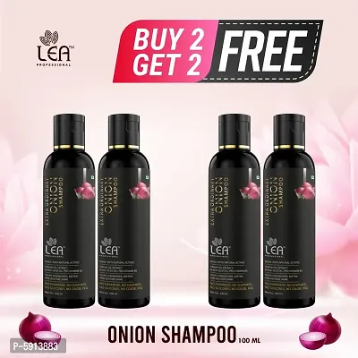 Lea professional Onion Hair Fall Shampoo BUY 2 GET 2 FREE 100ML  for Hair Growth  Hair Fall Control, with Onion Oil  Plant Keratin
