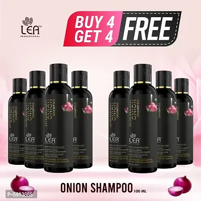 Lea professional Onion Hair Fall Shampoo BUY 4 GET 4 FREE 100ML  for Hair Growth  Hair Fall Control, with Onion Oil  Plant Keratin