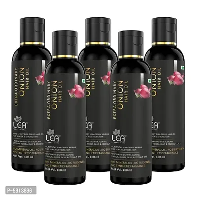 Lea Professional Black Seed Onion Hair Oil With Comb Applicator Controls Hair Fall Pack Of 5 Hair Care Hair Oil