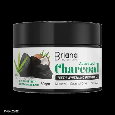 briana Charcoal Tooth Powder Toothpaste Teeth Whitening -50 Grams-thumb2