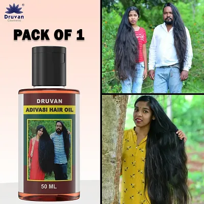 Buy Adivasi Herbal Hair Oil For Hair Regrowth - Hair Fall Control Hair Oil  50ml (Pack Of 1) - Lowest price in India| GlowRoad