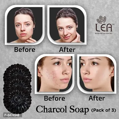 The Natural Wash Charcoal Soap Pack Of 3-thumb0