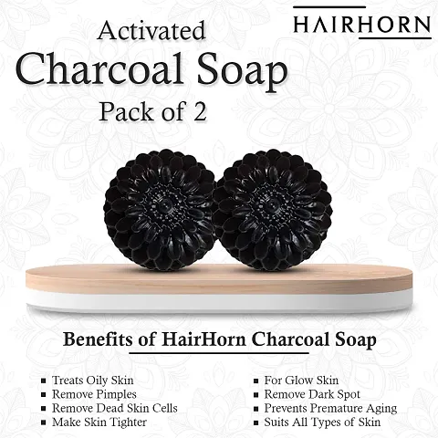Activated Charcoal Bath Soap (Pack Of 2,3,4)