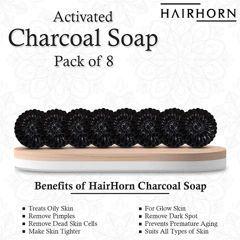 Activated Charcoal Bath Soap (Pack Of 8,9,10)