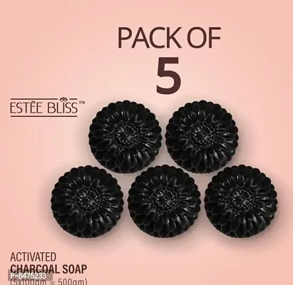 Naturals Glutathione Skin Whitening Soap With Active Charcoalnbsp;Pack Of 5-thumb0