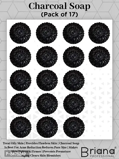 100% Natural Activated Charcoal Bath Soap  For Deep Cleaning And Anti-Pollution Effectnbsp;nbsp;Pack Of 3Essentials Ayurvedic Activated Charcoal Soap With Alovera Extracts For Deep Cleanse Pack Of 16