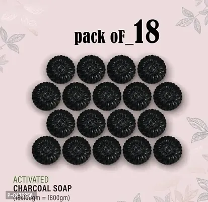 100% Natural Activated Charcoal Bath Soap  For Deep Cleaning And Anti-Pollution Effectnbsp;nbsp;Pack Of 3Essentials Ayurvedic Activated Charcoal Soap With Alovera Extracts For Deep Cleanse Pack Of 17