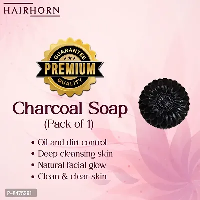 Soap For Acne, Blackheads,Pimple Skin Care With Activated Charcoal Soap Pack Of 1-thumb0