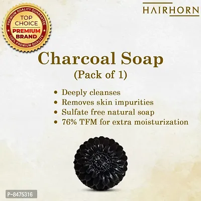 Charcoal Soap For Deep Pore Cleansing And Flawless Skin Pack Of 1-thumb0