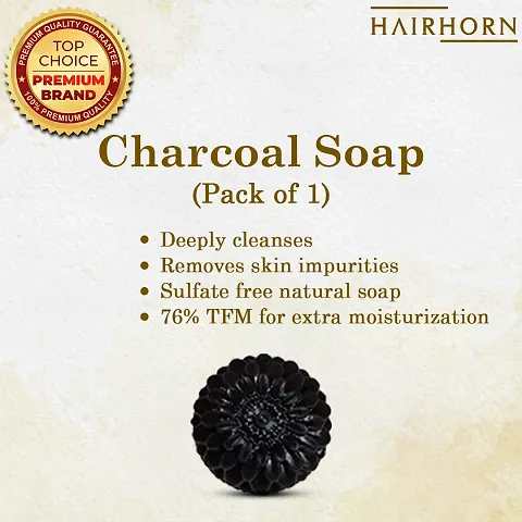 Activated Charcoal Bath Soap (Pack Of 1,2,3)