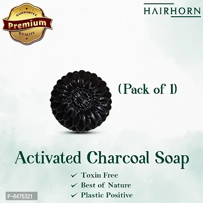 Chemical Free Charcoal Soap | Handmade Soap | Gmp Certified Pack Of 1-thumb0