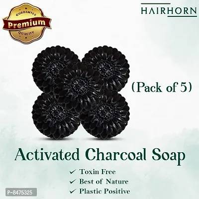 Chemical Free Charcoal Soap | Handmade Soap | Gmp Certified Pack Of 5