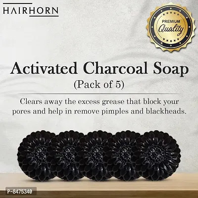 Activated Charcoal Detox Handmade Soap | 100 % Natural | Cold Processed Soap New Soap Pack Of 5-thumb0