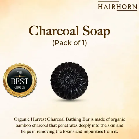 Activated Charcoal Handmade Bath Soap (Pack Of 1,2,5)