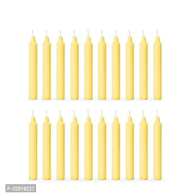 Classy Wax Candles- 20 Sticks, Yellow-thumb0