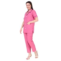 Epicure wears Uniforms Unisex  Men's | Women's Cotton Scrub Suit - Ideal for Doctors, Dentists and Healthcare Professionals  (Pink_Small)-thumb3