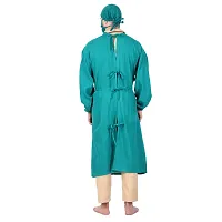 Epicure wears Unisex Male / Female Surgeon Gown/Surgical Gown/OT Gown/OT Dress with Mask and Cap - Ideal for Doctors, Dentists and Healthcare Professionals Green-thumb1