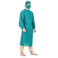 Epicure wears Unisex Male / Female Surgeon Gown/Surgical Gown/OT Gown/OT Dress with Mask and Cap - Ideal for Doctors, Dentists and Healthcare Professionals Green-thumb4