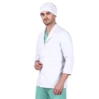 Epicure wears Uniforms Women's Sleeveless Poly-Cotton Lab Coat ndash; Best Apron for Female Nurses, Students, and Lab Technicians  (White_Small)-thumb4