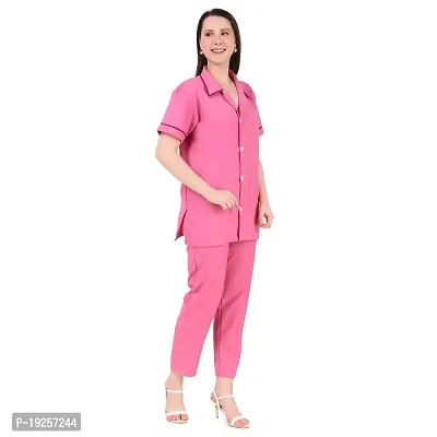 Epicure wears Uniforms Unisex  Men's | Women's Cotton Scrub Suit - Ideal for Doctors, Dentists and Healthcare Professionals  (Pink_Small)-thumb5