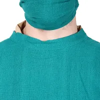 Epicure wears Unisex Male / Female Surgeon Gown/Surgical Gown/OT Gown/OT Dress with Mask and Cap - Ideal for Doctors, Dentists and Healthcare Professionals Green-thumb2