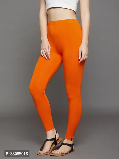 Fabulous Cotton Lycra Solid Leggings For Women-thumb3