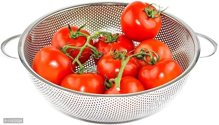 Medigo? Pack of 1 Kitchen Fruit Vegetable Rice Washing Baskets Strainer Drainer with Handle