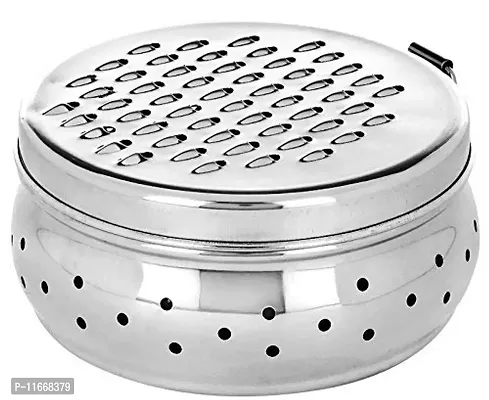 Medigo Stainless Steel Kitchen Cheese, Carrots, Potato, Cucumber Grater with Container Box Storage-thumb0