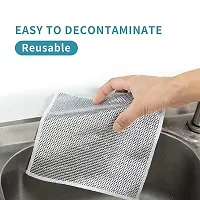 Dishwashing Rags Stainless Steel Scrubber Pack Of 5-thumb2