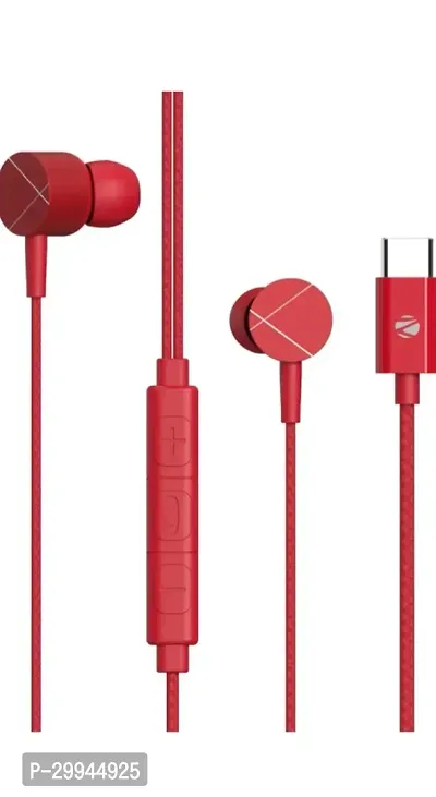 Stylish Wired Headphone-Red-thumb0