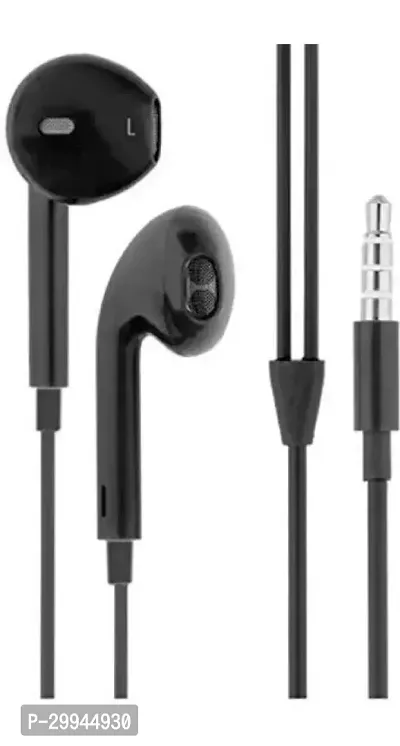 Stylish Wired Headphone-Black-thumb0