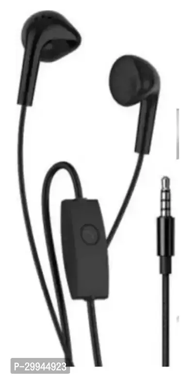 Stylish Wired Headphone-Black-thumb0