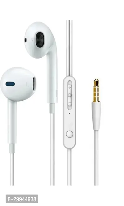 Stylish Wired Headphone-White-thumb0