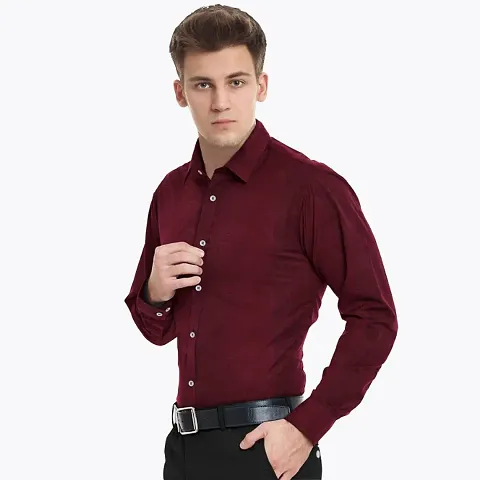 Classic Solid Mens Formal Shirt