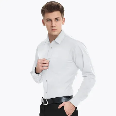 Classic Solid Mens Formal Shirt